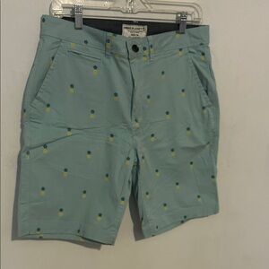 Free Planet Light Blue Pineapple Print Men Shorts